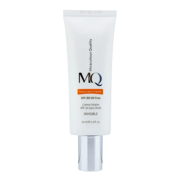 کرم ضدآفتاب فاقد چربی بی‌رنگ ام کیو SPF50